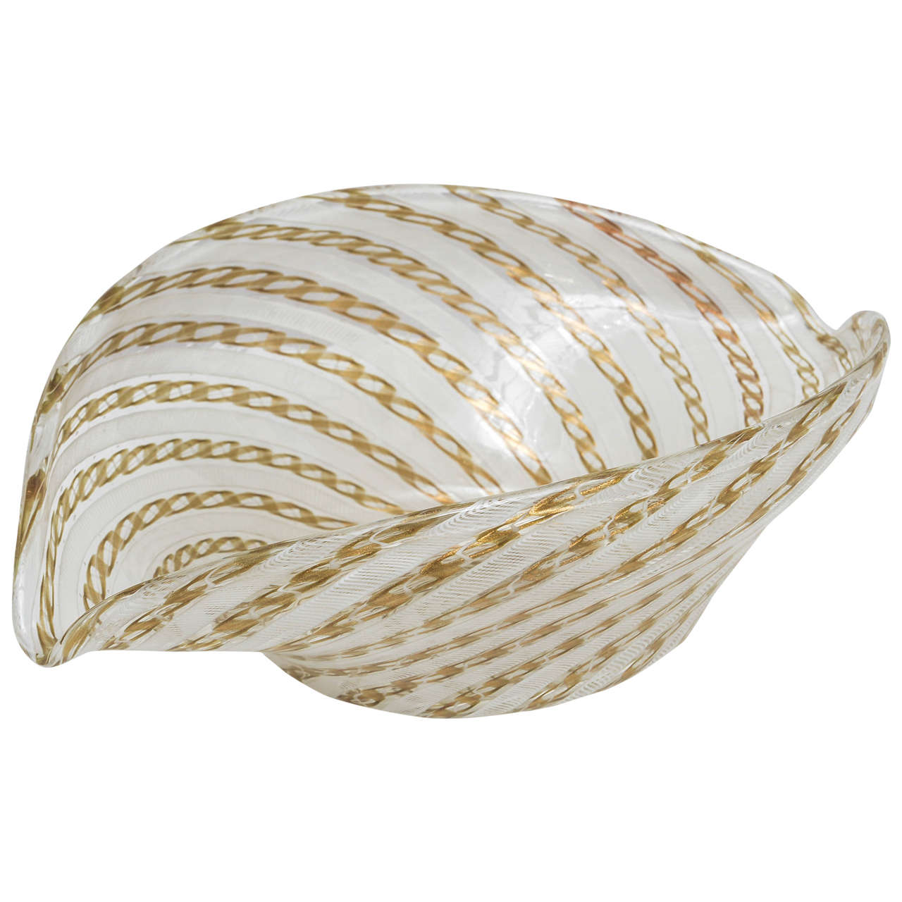 Murano Bowl with Swirl Pattern