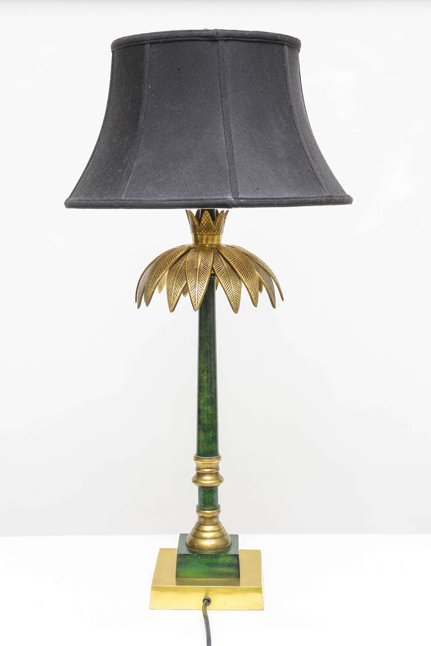 Palm Leaf Table Lamp by Wildwood In Good Condition In Miami, FL