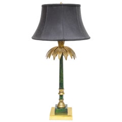 Used Palm Leaf Table Lamp by Wildwood