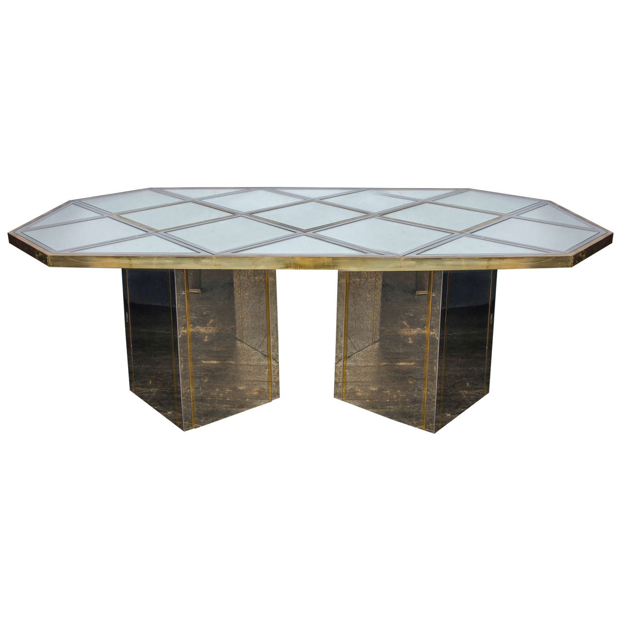 1960s Italian Unusual Large Dining Table For Sale