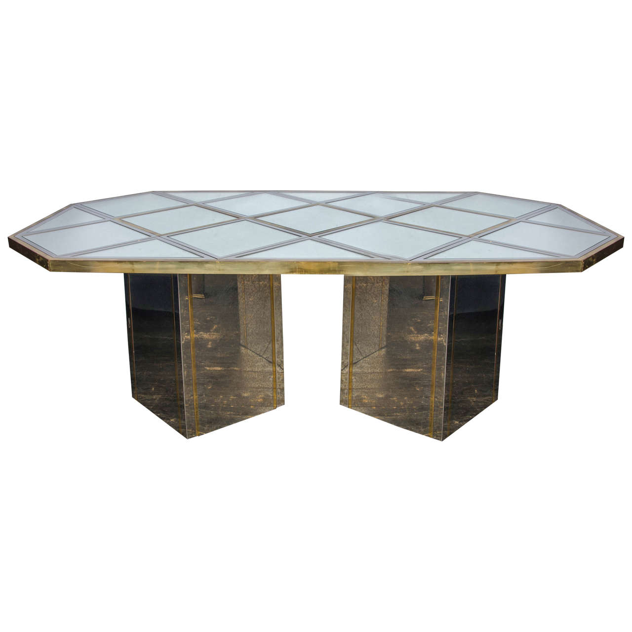 1960s Italian Unusual Large Dining Table For Sale at 1stDibs