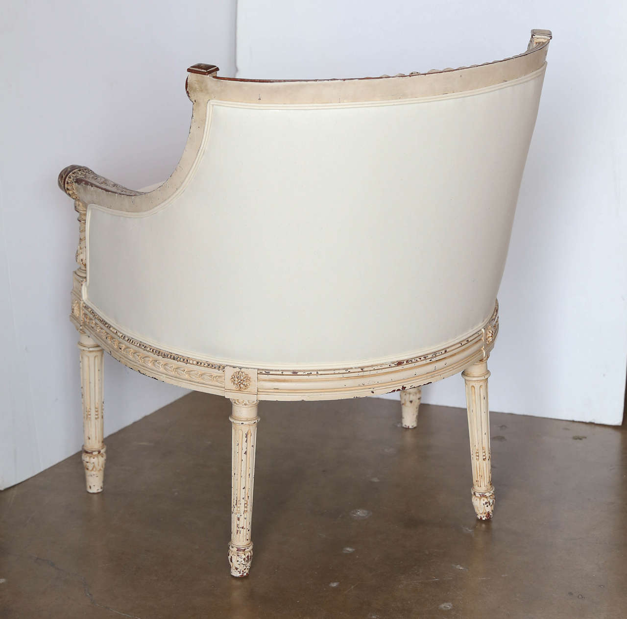 Pair of Louis XVI Barrel Chairs 5