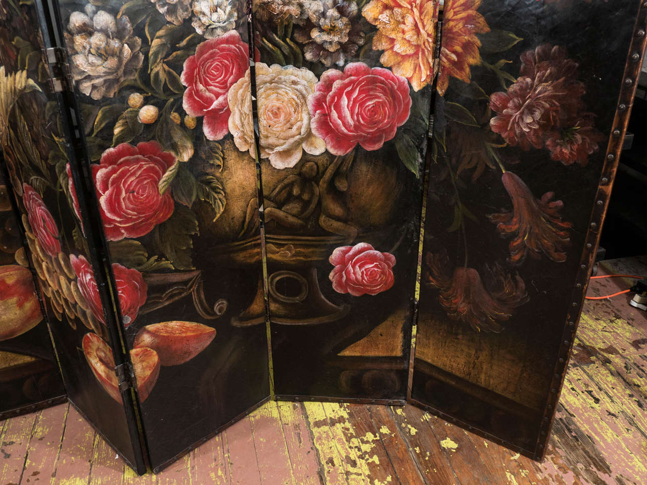 Italian Hand-Painted Folding Screen 2