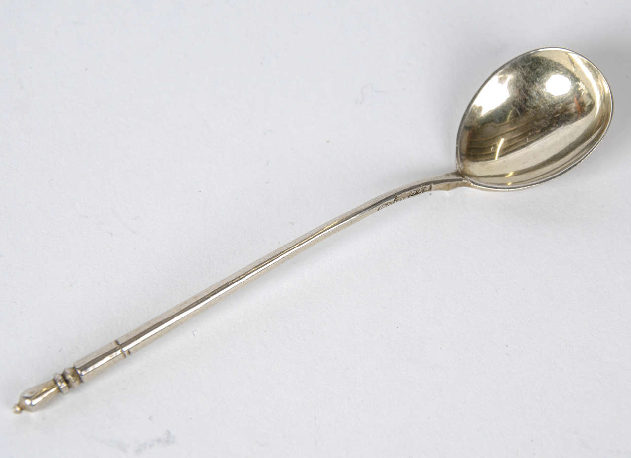 Late 19th Century Imperial Russian Silver Spoons