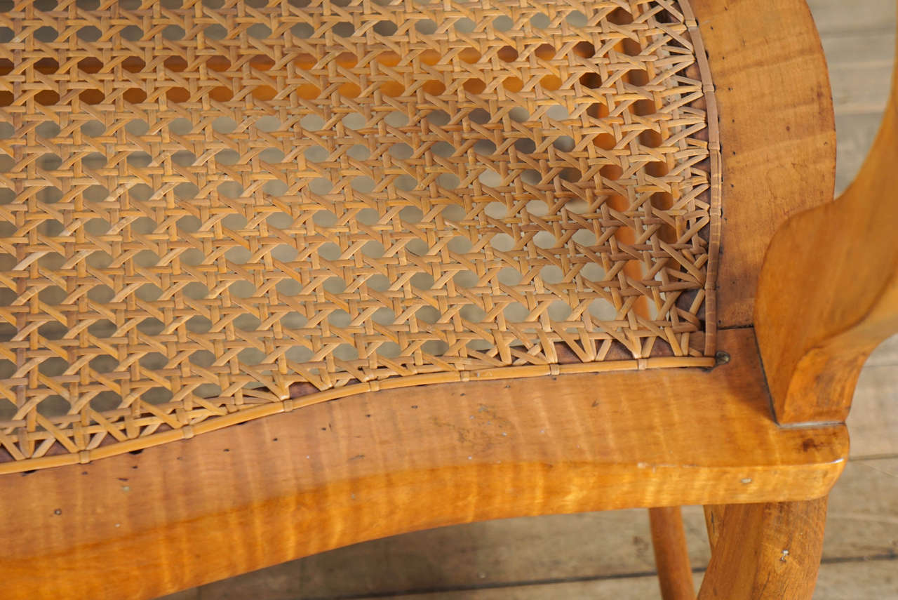 Tiger and Bird's-Eye Maple Bench 1