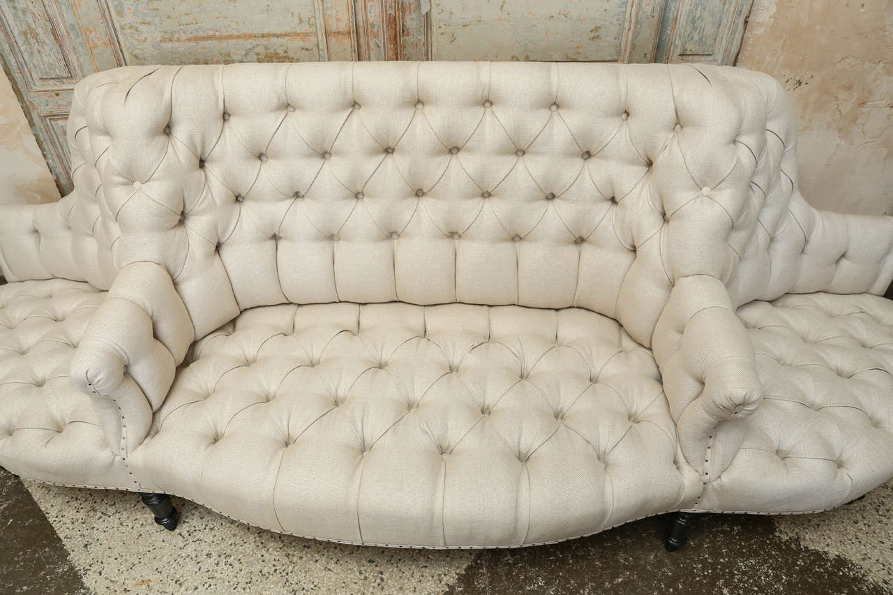 19th Century Napoleon III Banquette In Excellent Condition In Houston, TX