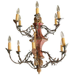Early 19th Century Italian Tole Chandelier