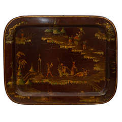 An English Regency Chinoiserie Tray