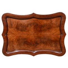Antique A 19th Century English Quarter Veneered Tray