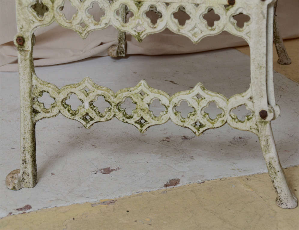 English Gothic Style Garden Bench 4