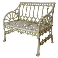 English Gothic Style Garden Bench