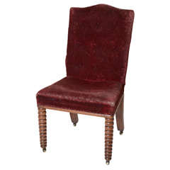 Vintage 19th Cent. English Oak Legged Bobin Chair