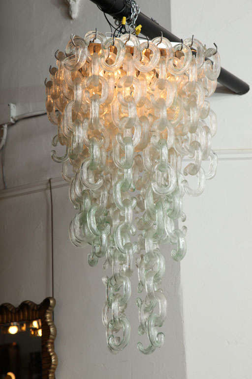 Italian Mazzega Chandelier Made In Venice