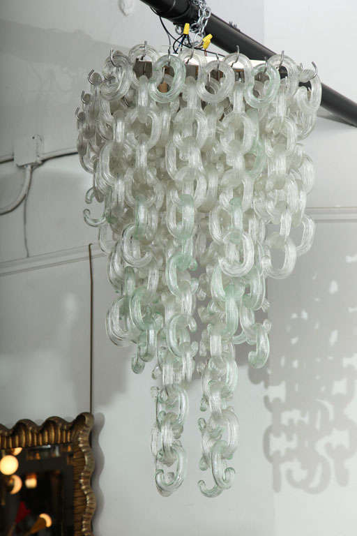Mid-20th Century Mazzega Chandelier Made In Venice