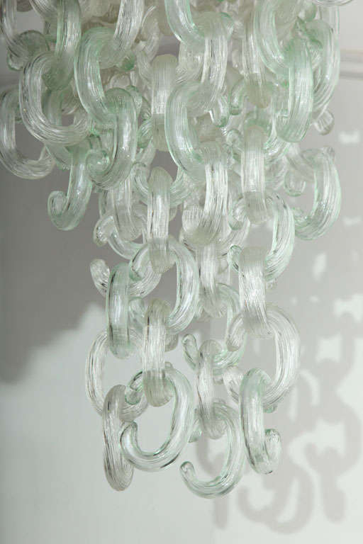 Blown Glass Mazzega Chandelier Made In Venice