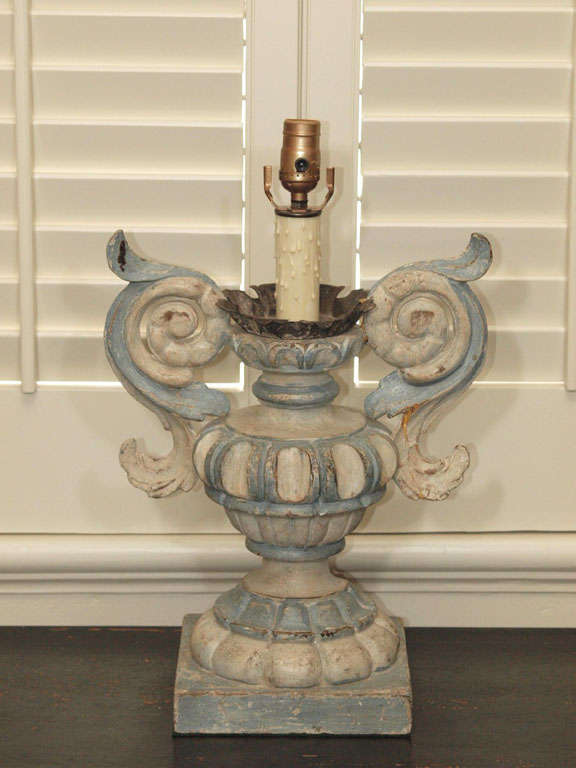 Rococo Pair of Italian Lamps For Sale