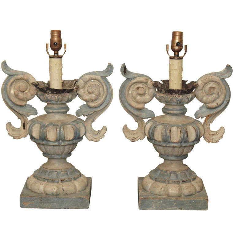 Pair of Italian Lamps For Sale