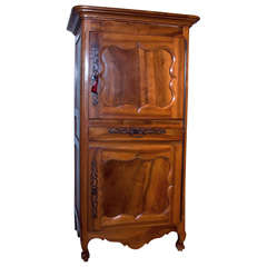 Antique French Provincial Double-Door Cabinet