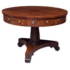 George III Mahogany Rent / Drum Table