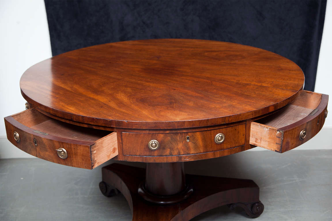 George III Mahogany Rent / Drum Table 4