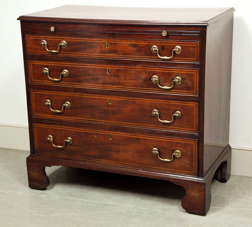 III Inlaid Mahogany Bachelor's Chest of Drawers at 1stDibs