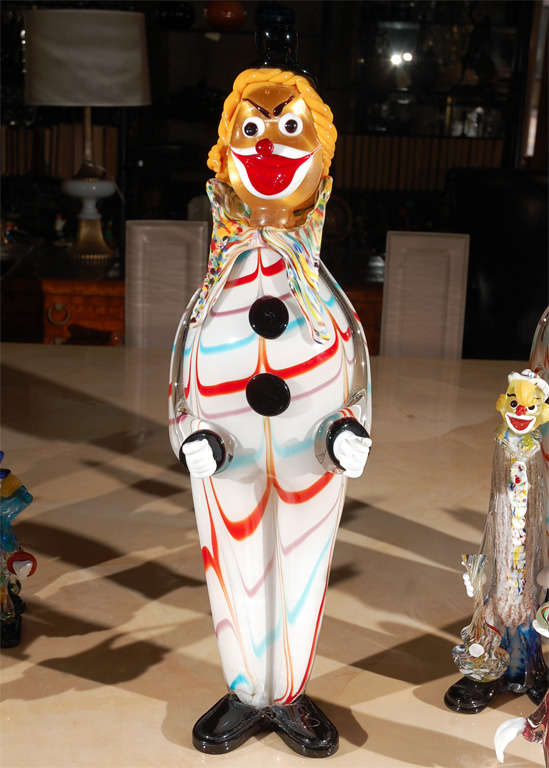 Vintage Collection of Murano Glass Clowns