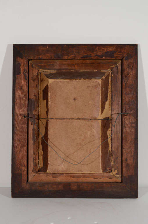 Boîte d'ombres victorienne ancienne avec scène de crucifix religieux, vers 1850 en vente 5