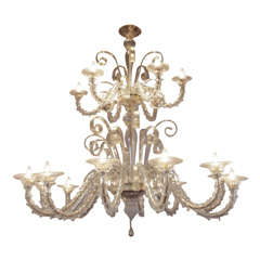 Original Venetian Glass Chandelier 18lights