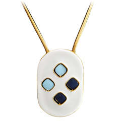 Pierre Cardin Pendant and Snake Chain, c. 1970 3