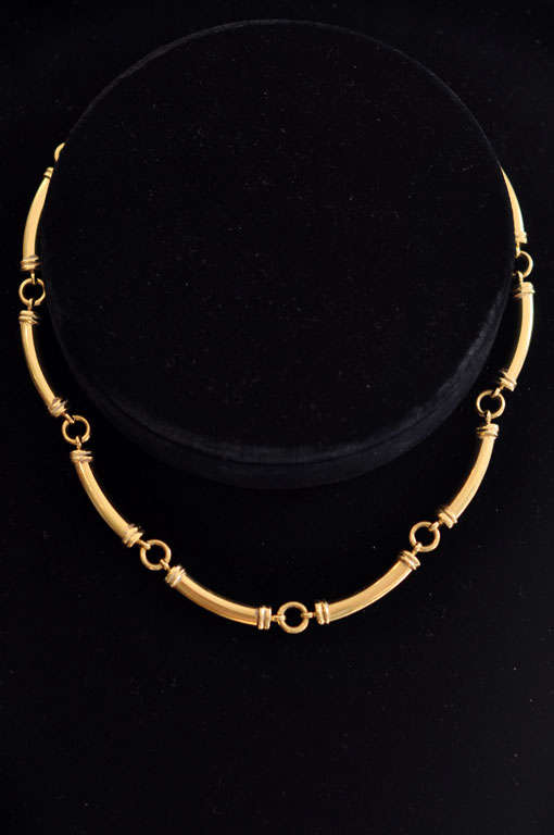Gucci 18K yellow gold necklace. Marked 