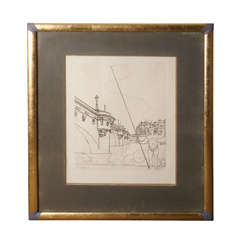 "Pont-Nuef" An Etching By Andre Derain