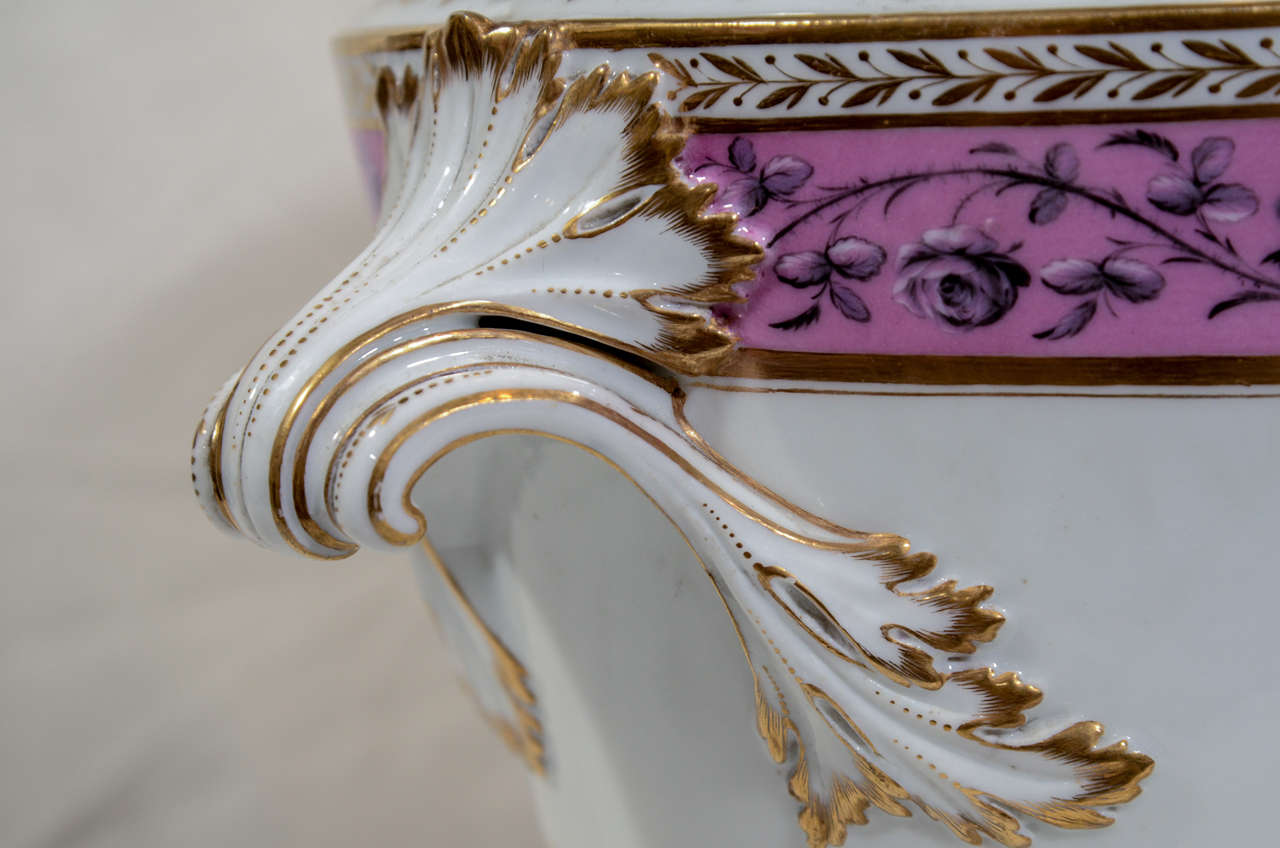 Französisches Porzellan Eiskübel Lavendel Rosa 5