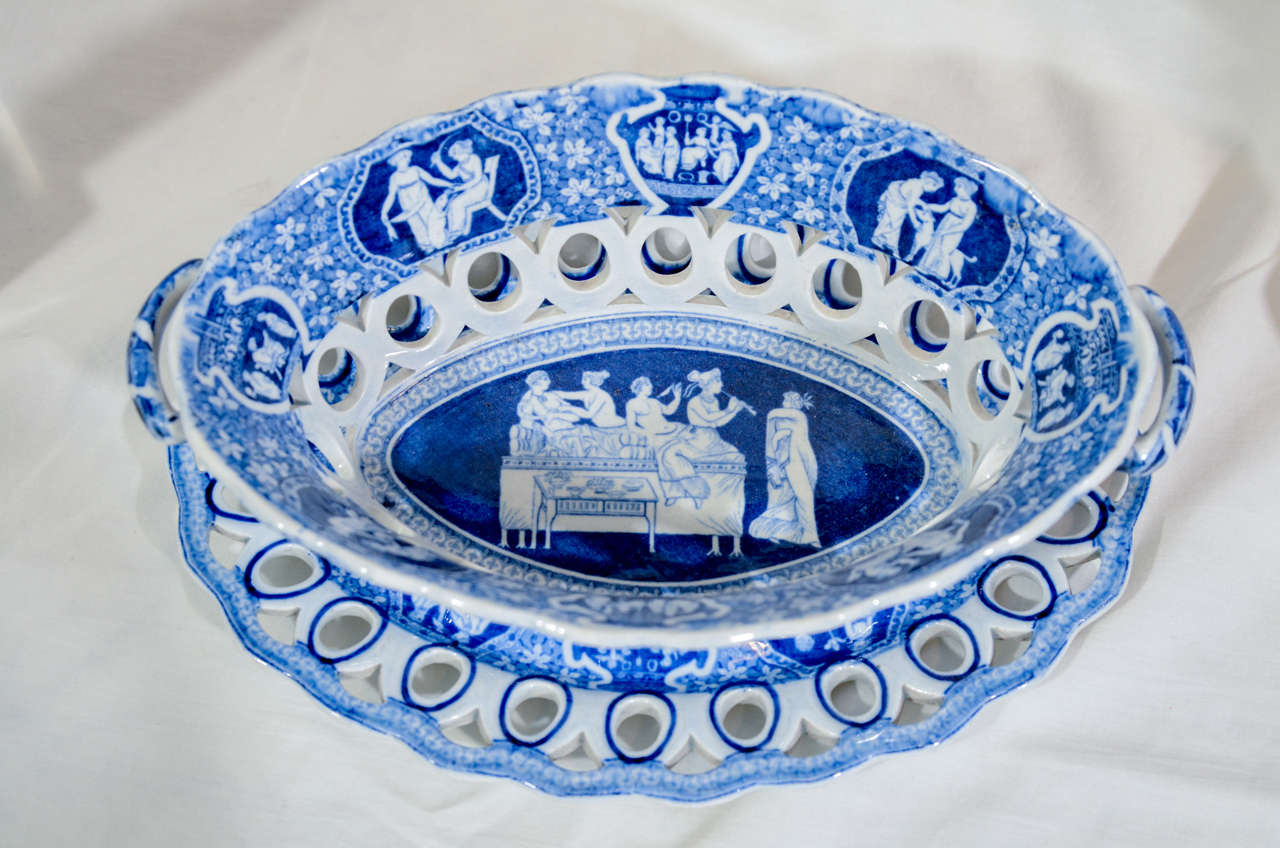 Neoclassical Dinner Service Set of Dishes in the Spode Greek Pattern