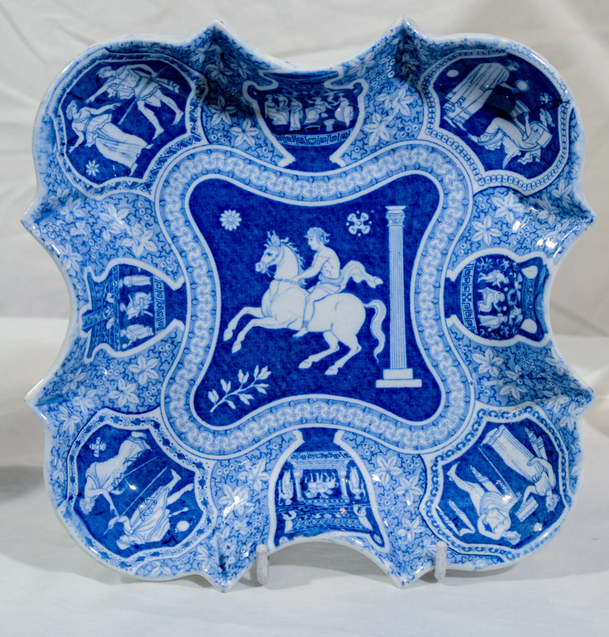 Earthenware Dinner Service Set of Dishes in the Spode Greek Pattern