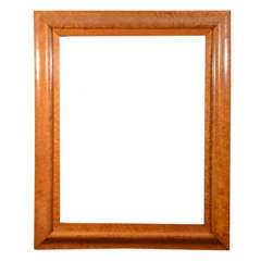 19th Century English Bird
s Eye Maple Veneer Picture Frame
