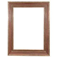 Modernist Silver Gilded and Paint Decorated Frame with Scriffito Modernist Silver Gilded and Paint Decorated Frame with Scriffito