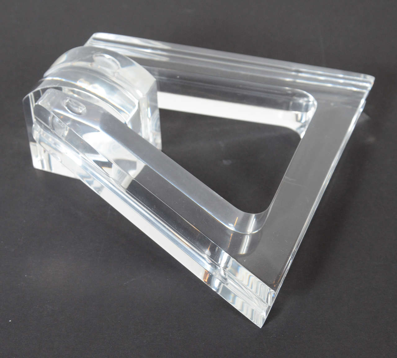 Pair of Vintage Out-Of-The-Box Lucite Towel Rings