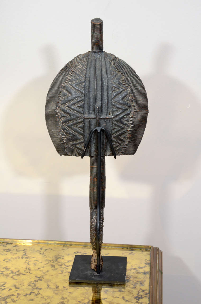Wood Sculptural Element From A Reliquary Ensemble By The Kota People, Mahongwe Group