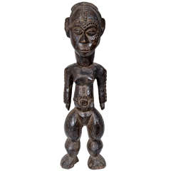 Baule Wooden Statuette of a Spirit Figure