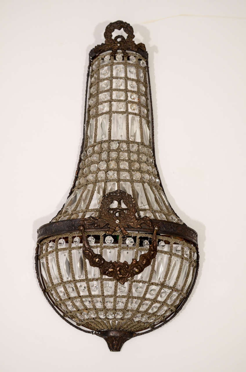 French Pair of Large Empire Sconces