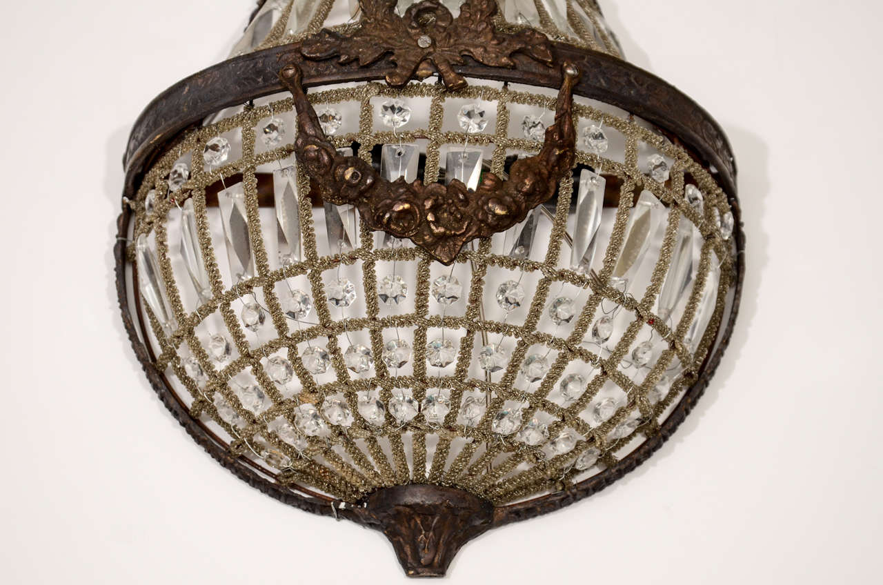French Pair of Large Empire Sconces In Distressed Condition For Sale In New York, NY
