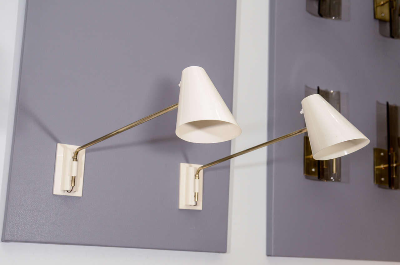 Pair Of French Swing Arm Sconces