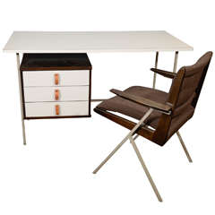 Knoll and Drake Desk and Chair