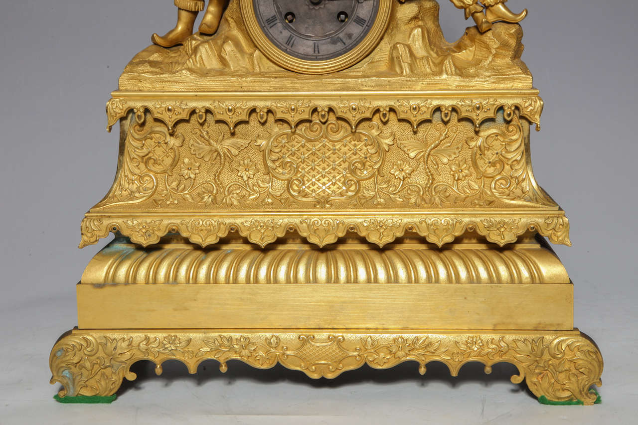 french gilt clock