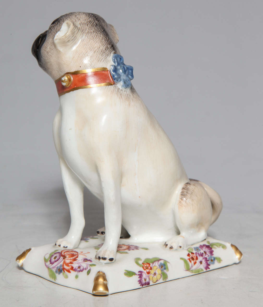 18th Century and Earlier Meissen Porcelain Pug Dog by J.J. Kandler, circa 1750