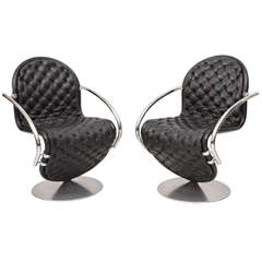 Pair of Verner Panton System 1-2-3 Chairs