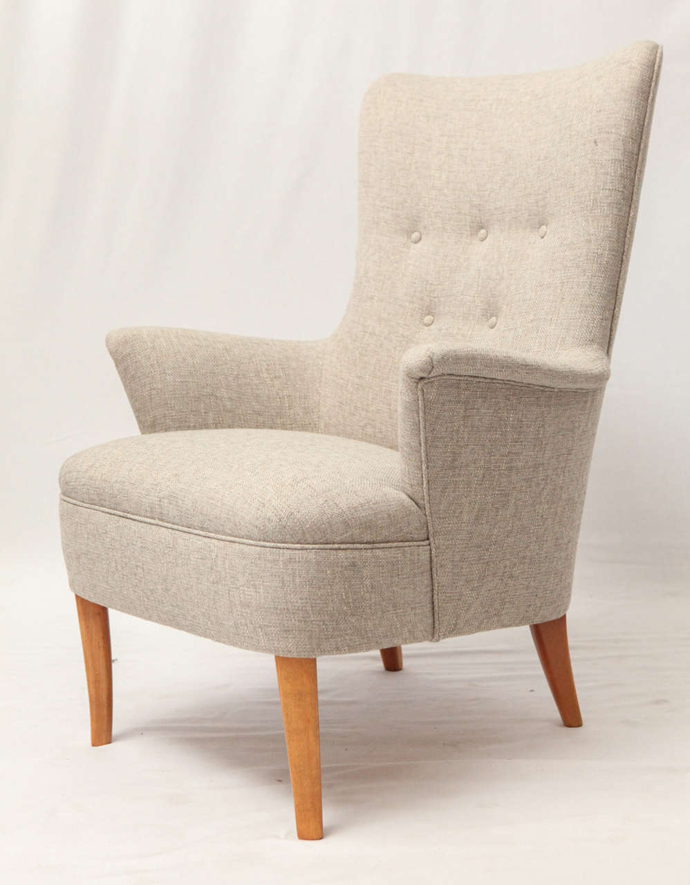 Carl Malmsten Lounge Chair Produced By OH Sjogren