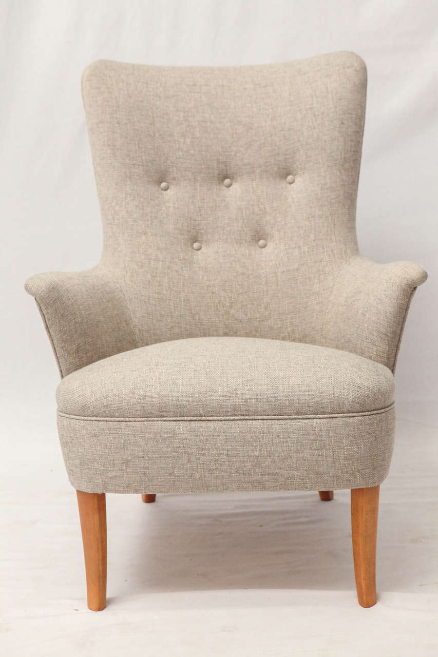 Scandinavian Modern Carl Malmsten Lounge Chair