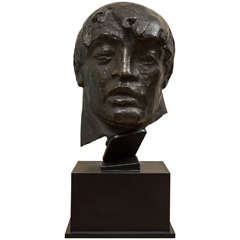 Vintage Marijan Kockovic  Bronze Male Bust