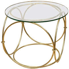 Italian Brass Occasional Table